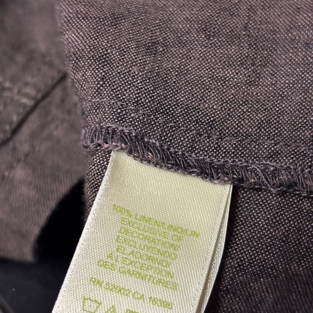 Sigrid Olsen Coastal Capri Pants Jacket 2 Pc Set Linen Blend Women’s Sz 10 - Picture 11 of 12